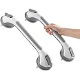 TAILI Grab Bars for Shower,Suction Shower Handles Rails,2 Pack,16.8",Grey | Safety for Bathtubs,Toilet,Elderly&Seniors,Bathro