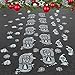 Colonel Pickles Novelties Santa Footprints - 90 Ct Footprint Floor Stickers Kit Reindeer & Elf