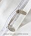 NTBAY Linen 3 Pieces Duvet Cover Set Solid Color with Exquisite Ruffles Design, Breathable, King Size, Ivory