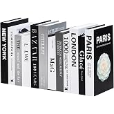 DSIOHFEI 12PCS Decorative Books for Home Decor, Fake Book for Decoration Aesthetic Room Decor, Designer Books Decor Set, Coff