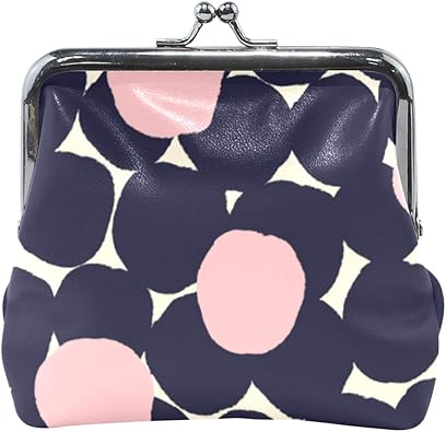 Amazon がま口 財布 レザー 小銭入れ まだら ブラック ピンク 背景 北欧風 個性 女子 人気 かわいい Pu 革 安い 小さい コインケース ギフト レディース メンズ 卒業 成人式 ひなまつり 返校 七五三 Depugs シューズ バッグ