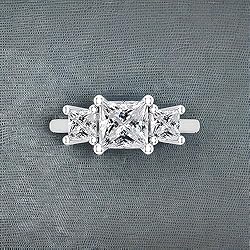 Dazzlingrock Collection Princess Lab Created White