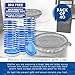 40-Pack Plastic Food Containers with Lids - Small Round Food Storage Containers, Deli Take Out Restaurant Containers, Microwave, Freezer, Dishwasher Safe, Fits 9.5 Fluid Ounces, 9.5 fl oz
