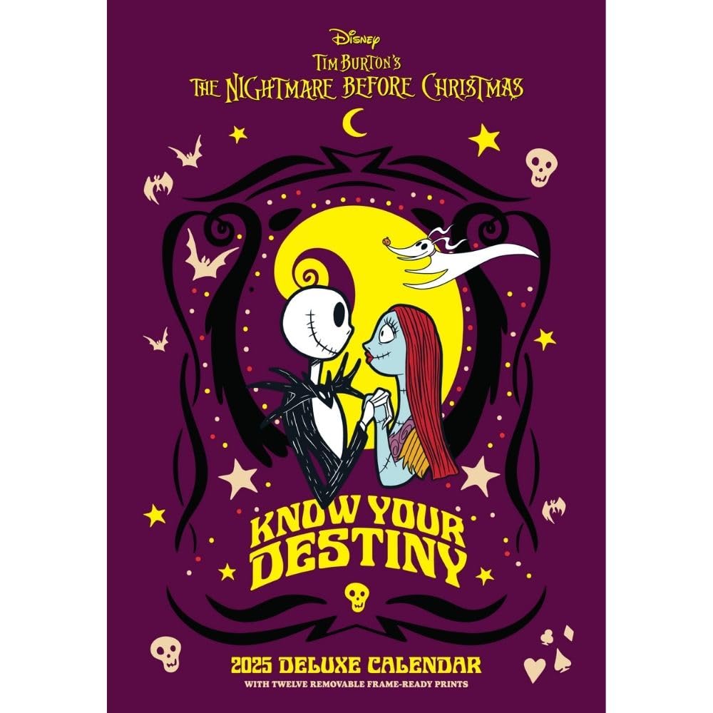 2025 Calendar The Nightmare Before Christmas Month to View A3 Deluxe Calendar Official Product