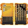 DEWALT DW1341 14-Piece Titanium Nitride Speed Tip Drill Bit Set
