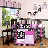 GEENNY Boutique Crib Bedding Set, Charming Flower, 13 Piece
