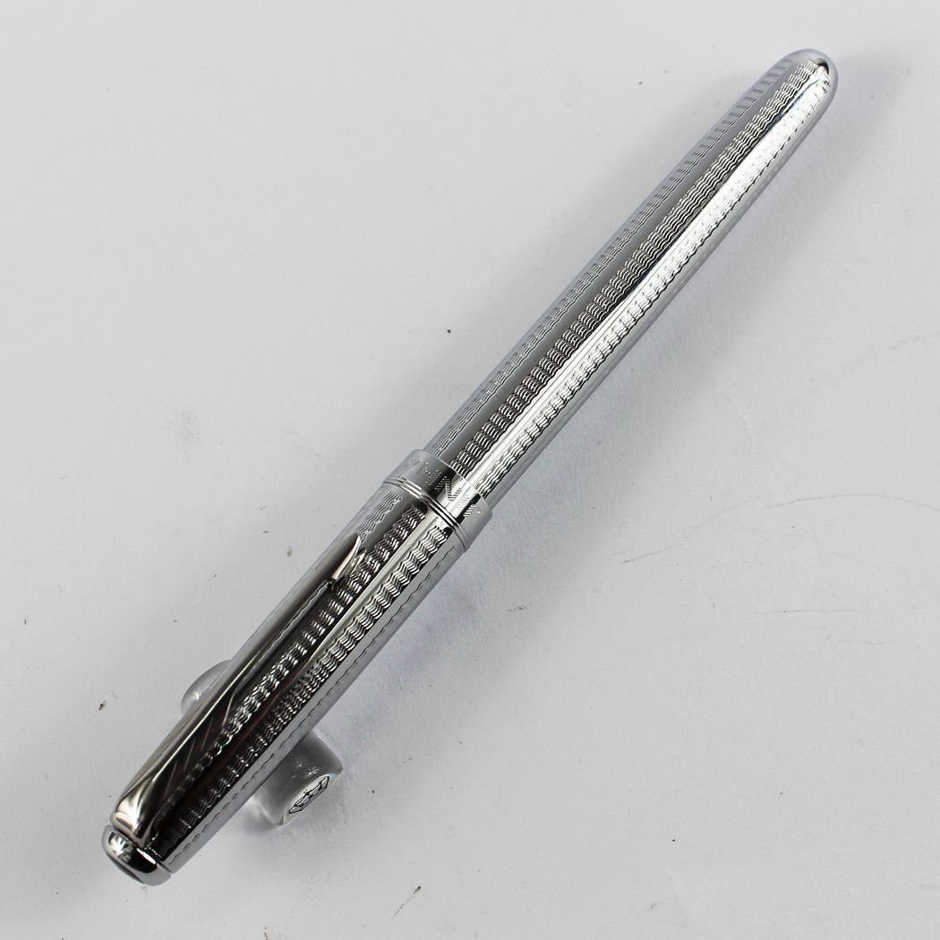 Gullor Luxury Exquisite Jinhao 601 Pure Silver Rollerball Pen