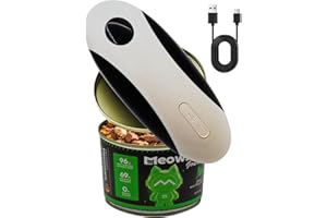 Rechargeable Electric Can Opener for Seniors and Arthritis Hands, Automatic Can Opener Smooth Edge, ouvre-bo?te, Works for Di
