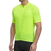ARSUXEO Mens Cycling Jersey Short Sleeves Slim Fit Bike Bicycle Biking Shirt for Road Gravel Mountain Bike