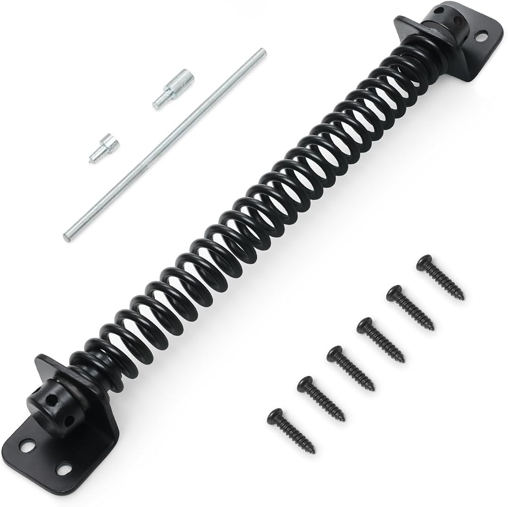 ZAVIA Gate Spring Closure 10 Inch Adjustable Metal Spring Automatic Door Closer