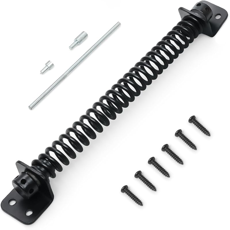 ZAVIA Gate Spring Closure 10 Inch Adjustable Metal Spring Automatic Door Closer