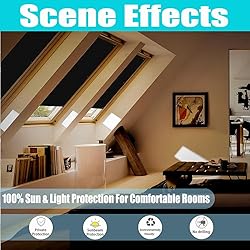 ZHhan Blackout Roof Skylight Blind Window Curtain