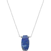 Sunshinegems Natural Lapis Lazuli Fancy Shape Necklace, Polished Gemstone, Healing Crystals, Gift for Her, Birthday, Gemstone Jewelry 18 inch Stone Weight Approx 25 to 35 Carat