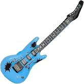 RockStar Dream Blue Inflatable Guitar - 37", 1 Count - Premium Design, Durable Material - Ideal For Party Fun &amp; Unique Photo Props