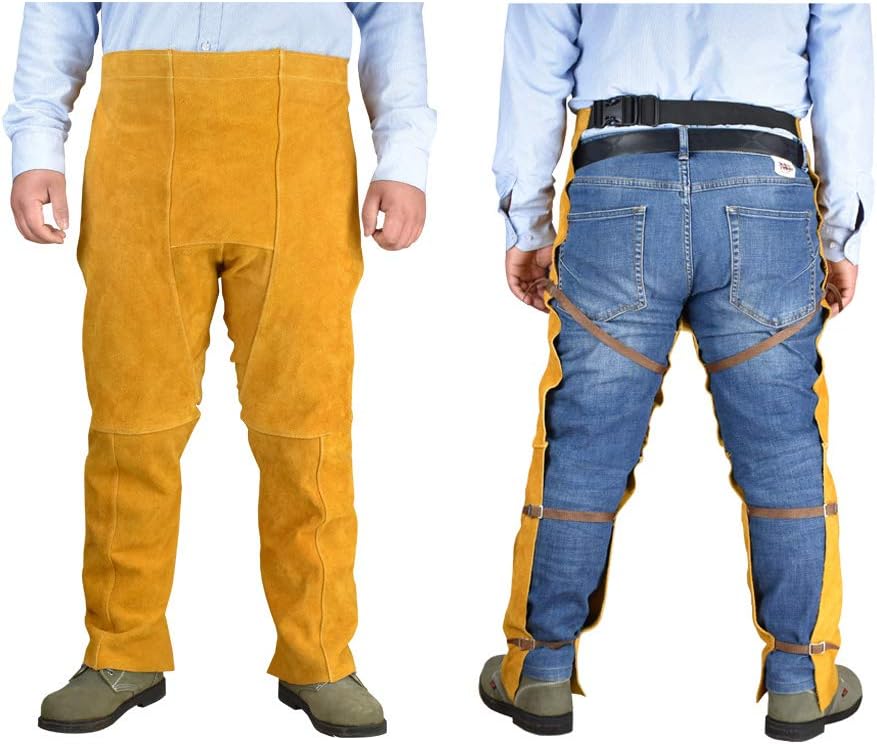 LYY Cowhide Electric Welding Overalls WearResistant High