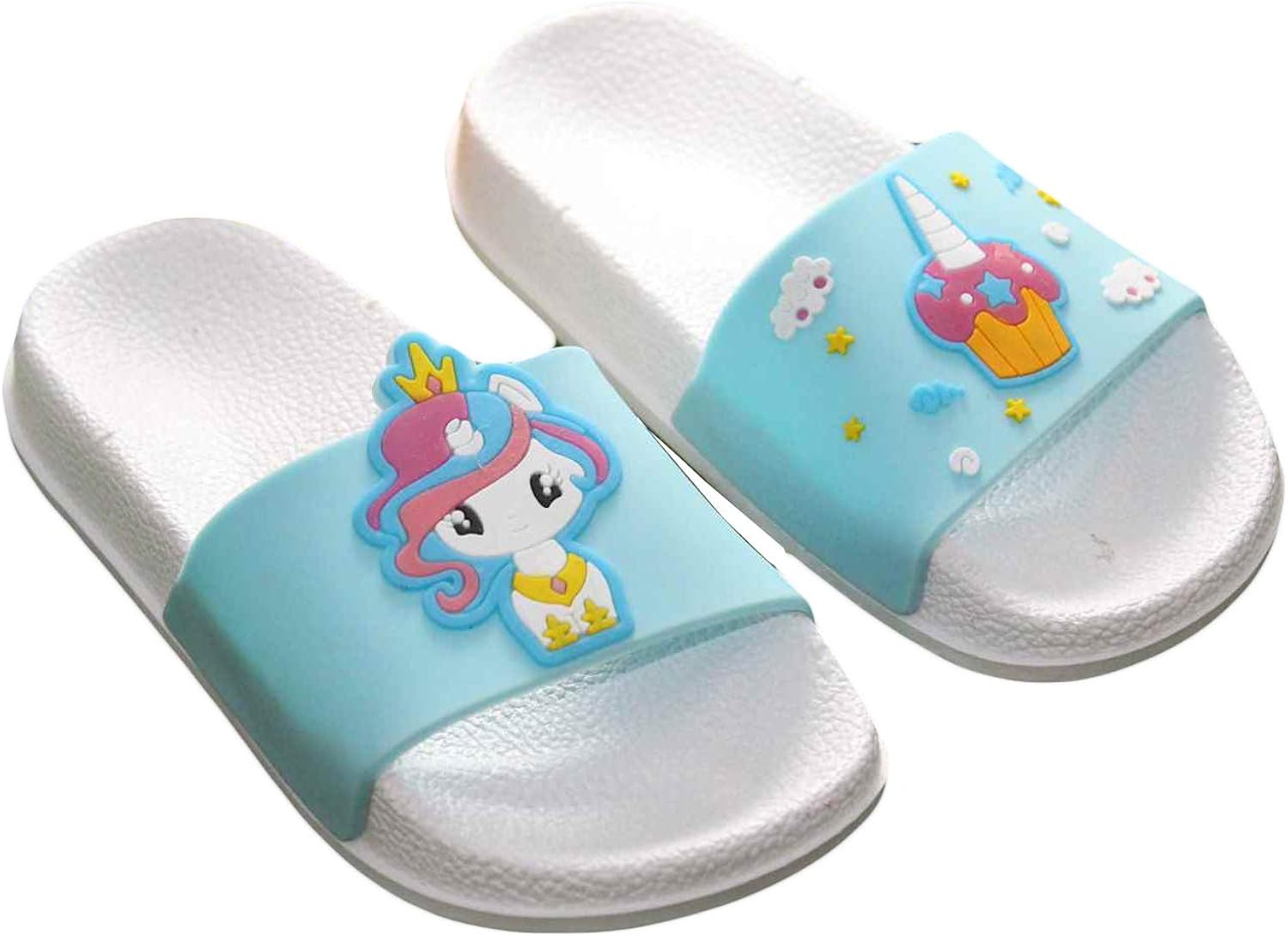 Buy Kabusu Unisex Kids Modern Slide Slippers(White) at Amazon.in