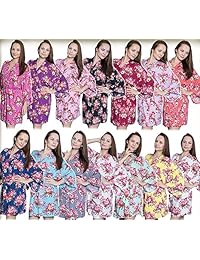 Taniri Cotton Floral Kimono Batas Novia Damas de honor Regalos de fiesta de boda