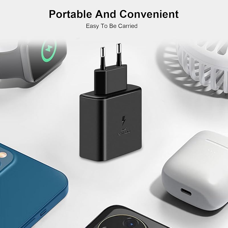 45W USB C Ladegerät Super Schnellladegerät für Samsung Galaxy S23 S22 Ultra Ladegerät S22/S22+/S21 Ultra/S21+/S21/S20，Note 10/Note 10+/Note 20/S20/S21/S10/S9/S8 Typ C Ladekabel Wandladegerät mit Kabel