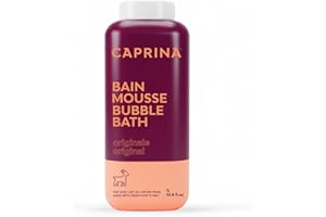 Caprina Fresh Goat’s Milk Bubble Bath, 1L, Hydrating Relaxing Foam Bath, Moisturizing and Gentle on Skin, Made in Canada (Ori
