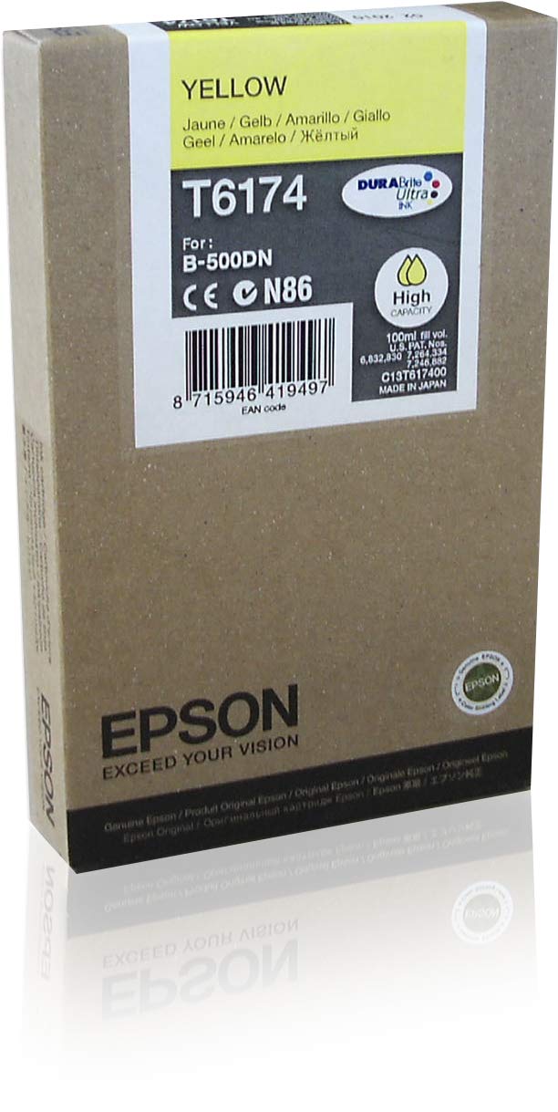 Epson T6174 Yellow Genuine, Ink Cartridge DuraBrite Ultra