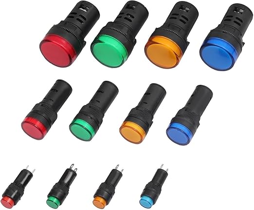 Elektronik Messtechnik 10pcs Signallampe 10mm Rot Grun Gelb Led Lampen Leuchtanzeige 12v 24v 220v Ue Business Industrie Led Lampen 24v