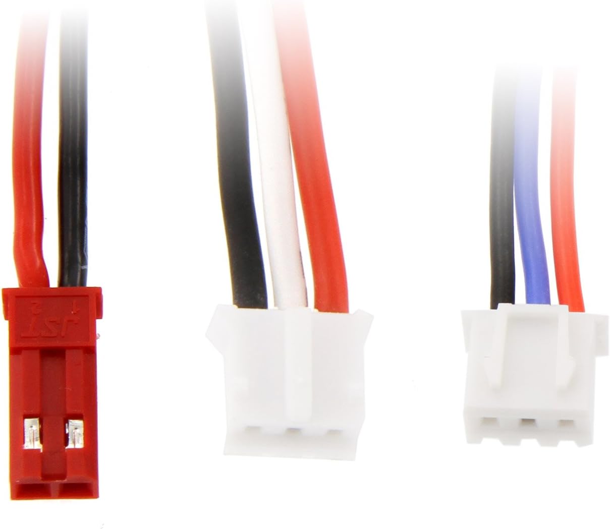 Venom Fly 30C 2S 300mAh 7.4V LiPo Battery with JST and E-flite PH Plug x2 Pack Combo - Compare to E-flite EFLB2802S30: Toys & Games