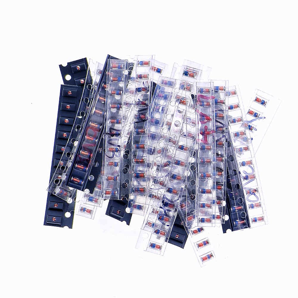 Fasizi 220PCS 1206 SMD Zener Diode Kit Assortment LL34 0.5W 1/2W 3V-51V 22 Models Each of the 10PCS