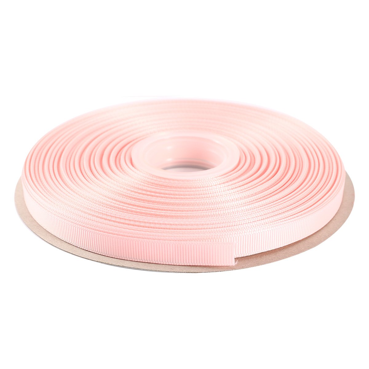 ITIsparkle 9mm Width (3/8") Grosgrain Ribbon 45 Meters (full reel) Crafts Gift Wrap Floristry - Light Pink Ribbon — image 1