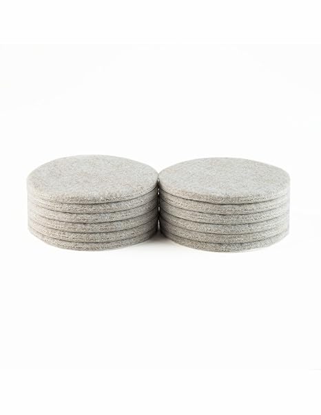 3 Inch Diameter Heavy Duty Felt Pads Tan 12 Pieces Amazon Com