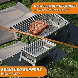Portable Charcoal Small Grill | Easy to Assembly
