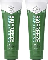 Biofreeze Cooling Gel 29.5ml 2-Pack Pain Relief Gel for Joints Muscles