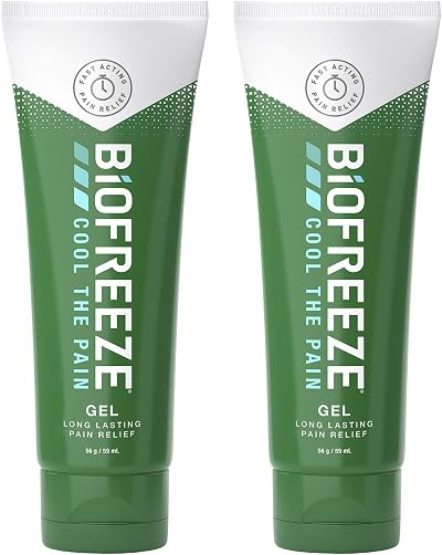 Biofreeze Cooling Gel 29.5ml 2-Pack Pain Relief Gel for Joints Muscles