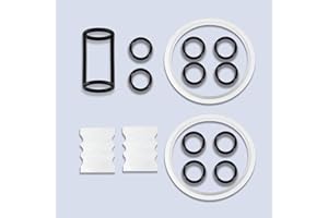 FixoTech Soft Serve Ice Cream Machine Parts, 15-Piece Replacement Kit with Gaskets & O-Rings for Vevor & YIKAFU Ice Cream Maker Accessories