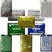 Probably the Best Stocking Stuffer You Can Buy , RFID Blocking Chip credit Protector Sleeves with TipTable- -Organized 5 colors -Each Metallic sleeve holds and protects 2 cards and 5 bills.