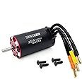 Surpass Supersonic Rc Brushless Motor 3674 1650kv, 4 Poles and Built in Temperature Sensor Motor and Sensor Port for 1/10 RC Car Vehicle