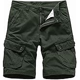 Basoteeuo Mens Cargo Shorts Casual Lightweight with Multi Pockets Summer Outdoor Work CargoShorts
