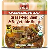 True Primal Organic Grass-Fed Beef &amp; Vegetable Soup (Paleo, Gluten-free, Grain-free, Microwavable) 10-pack