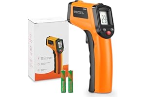 Laser Digital Infrared Thermometer for Industrial, Accurate Non Contact Temperature Gun, for Grill Meat Water Oil Automotive 