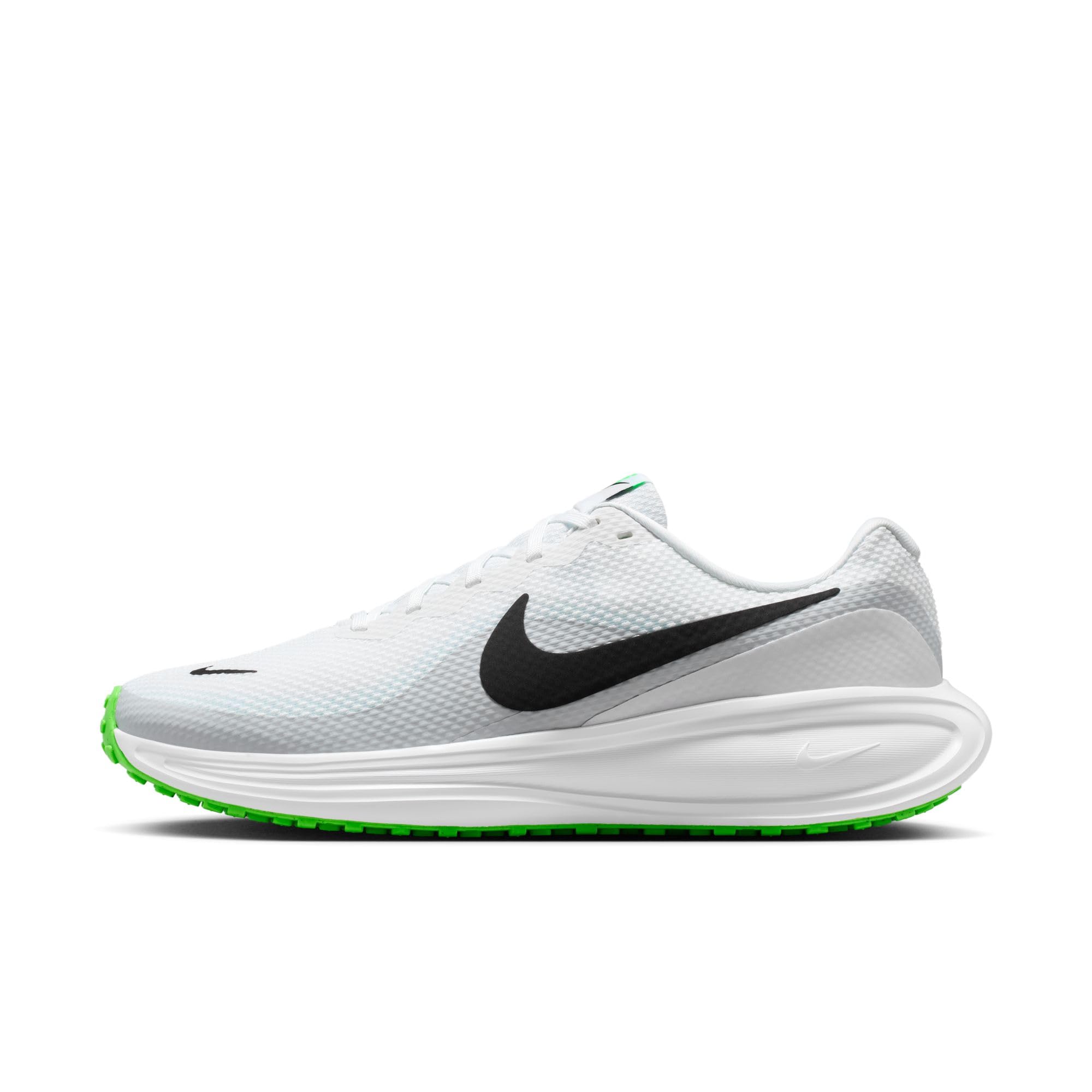 Nike Men's Revolution 8 Road Running Shoes, White/Black-Pure Platinum-Glacier Blue, 10 Image