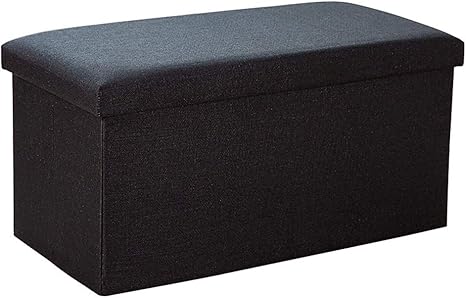 Amazon 収納ベンチ 収納折りたたみスツール長方形収納収納スツール座る人収納ボックスソファ交換靴スツール Xuan Worth Having Color Black カラーボックス オンライン通販
