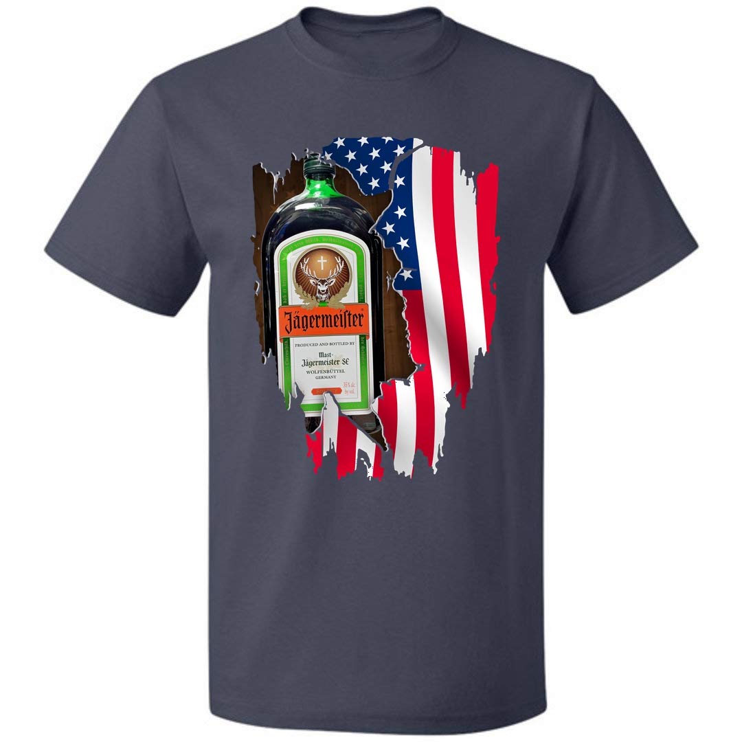  J Ger Meister American Flag Wine 4th Of July Unisex T Shirt For S Up To 5