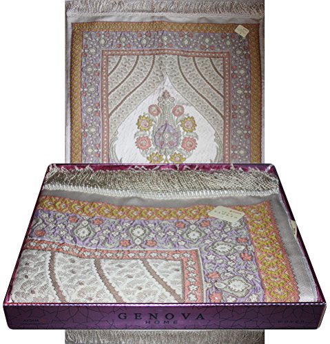 Luxury wide thin islamic prayer mat in gift box - jacob…