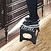 Jeronic 11-Inch Plastic Folding Step Stool, Black