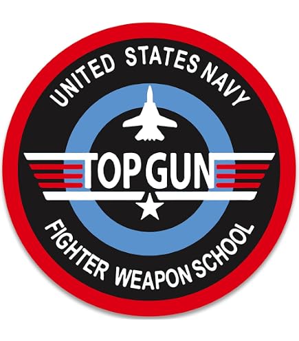 Amazon.com - Round United States Navy Top Gun Sticker (Naval