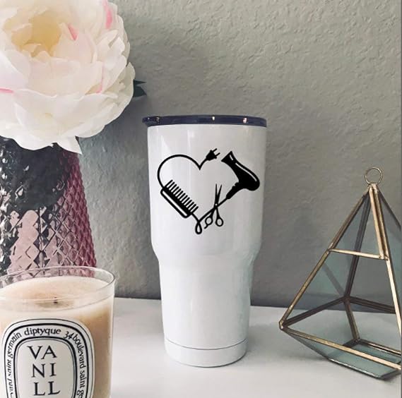 Amazon Com Celycasy Hairdresser Love Decal Hair Love