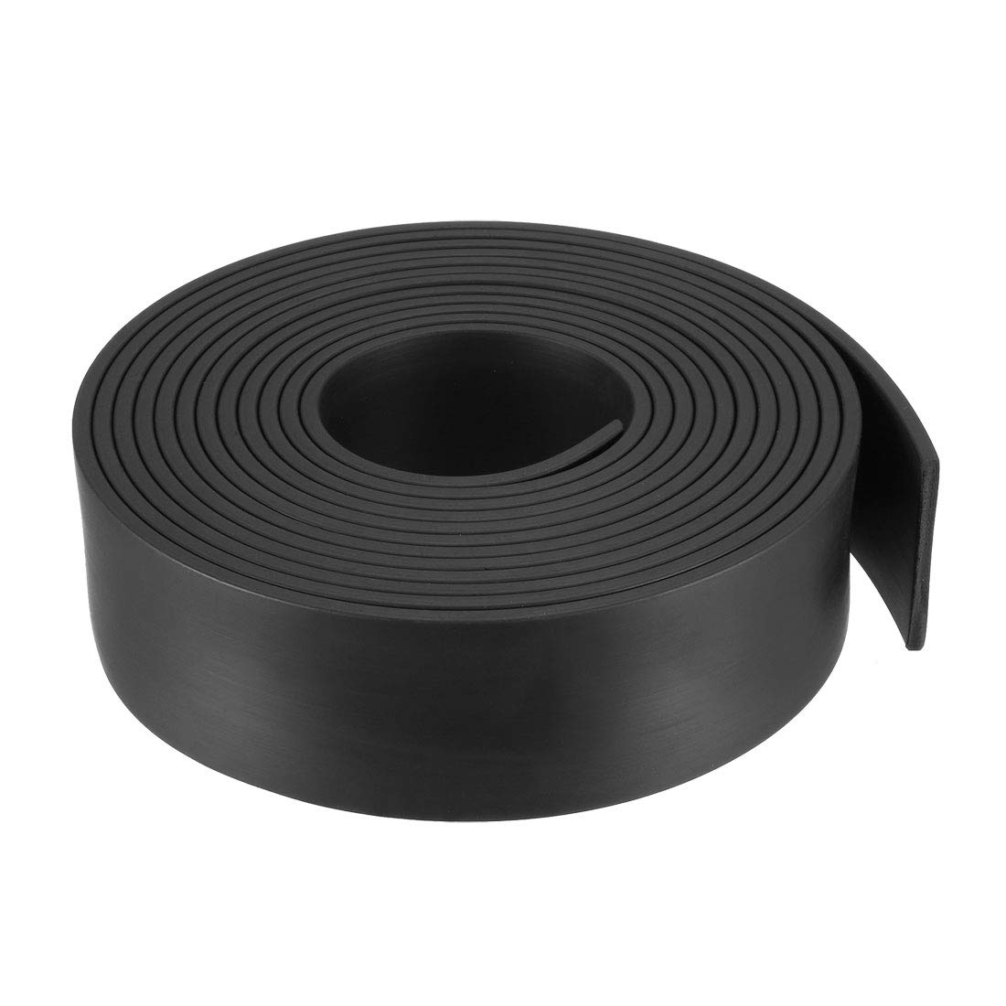 sourcing map Solid Rectangle Rubber Seal Strip 35mm Wide 3mm Thick, 3 Meters Long Black