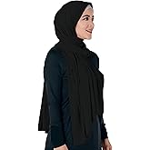 Lina & Lily Non-see-through Premium Jersey Maxi Hijab Head Scarf Wrap for Muslim Women