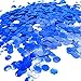 Blue Foil Metallic Round Table Confetti Decor Circle Dots Mylar Table Scatter Confetti Wedding Bachelorette Under the Sea Baby Shower Birthday Party Confetti Decorations, 60g