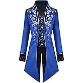 Apocrypha Men's Medieval Steampunk Tailcoat Vampire Gothic Jackets Frock Coat