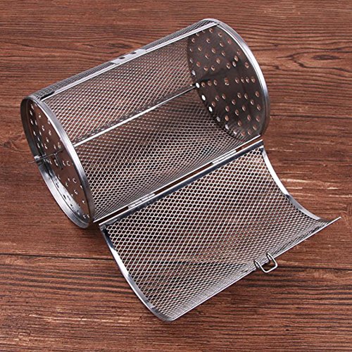 Leoie Rotisserie Grill Roaster Drum Oven Basket Baking Fit for Coffee Beans Peanut BBQ